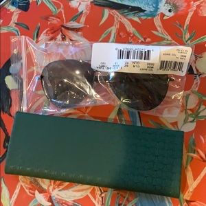 Ted Baker 62 mm aviator gunmetal sunglasses